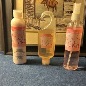 Avon Cherry Blossom Bath & Body Set - Pink Set of 3